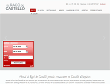 Tablet Screenshot of hostalelracodecastello.com